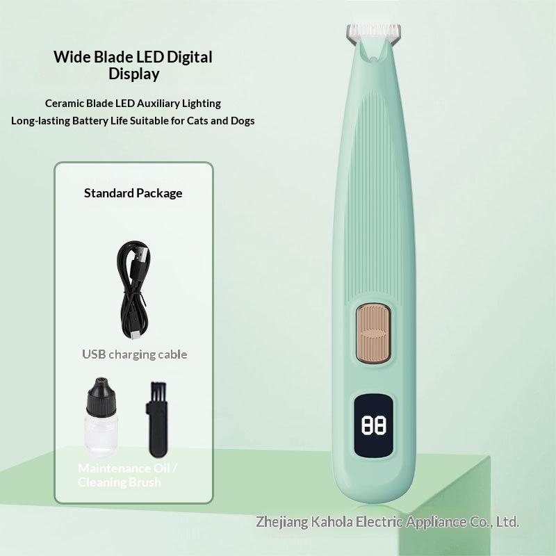 Cat Foot Shaving Hair Dogs Foot Shaving Hair Rechargeable LED Light Waterproof Hair Shaving Foot Shaving Hair Pet Electric Clipper Electric Clipper