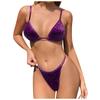 Bikini sexy à la mode pour femmes avec coussinets de poitrine sans soutien-gorge en acier