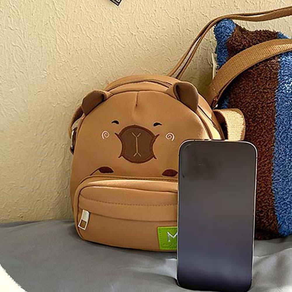 Anti-splash Water Cartoon Shoulder Pouch Plush Doll Pendant Creative Crossbody Bag  Women