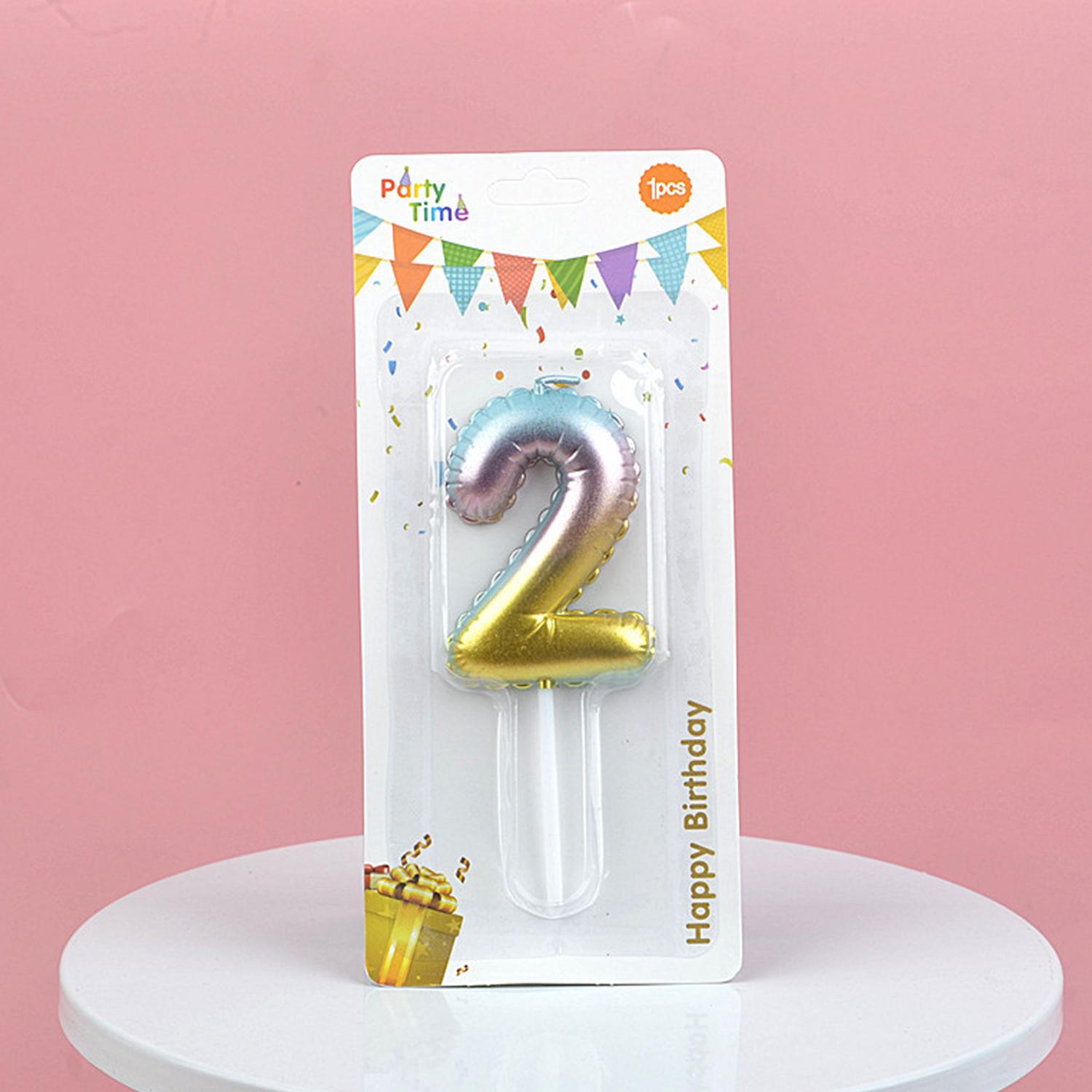 

1 шт. креативные цифровые свечи цветные свечи украшение для торта на день рождения градиентный торт любовь топпер праздничные принадлежности