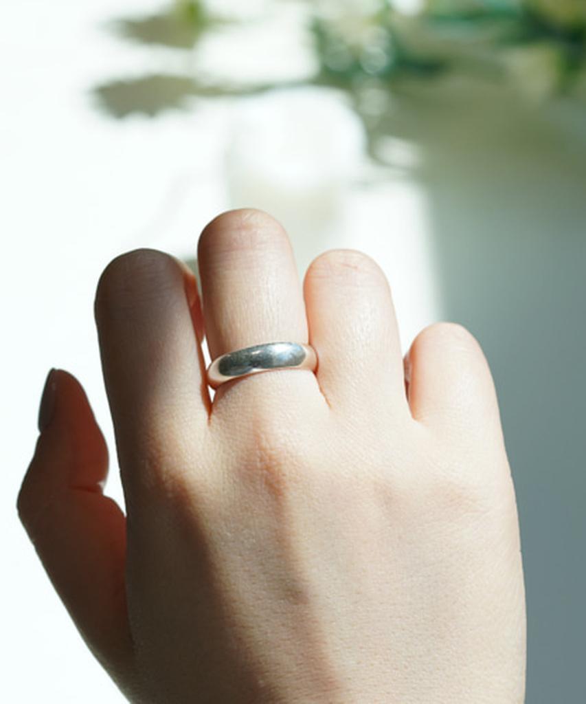 Alleun Silver 925 Bold Thumb Engagement Ring