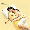 Large Hug Pillow Eggplant Body for Side Sleepers, Soft Long Plush Cushion Sleeping with Removable Washable Cover, Cute Hugging Women Full Support