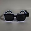 LED Blinkende Mosaik-Sonnenbrille - Kabellose Leuchtbrille für Partys & Clubs
