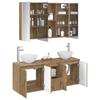 Bathroom Cabinet Set 4 pcs Artisan Oak 103.5 x 15.5 x 70 cm
