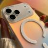Applicable to iphone17 magnetic mobile phone case Apple 17promax laser gradual change 16pro chameleon skin feeling case