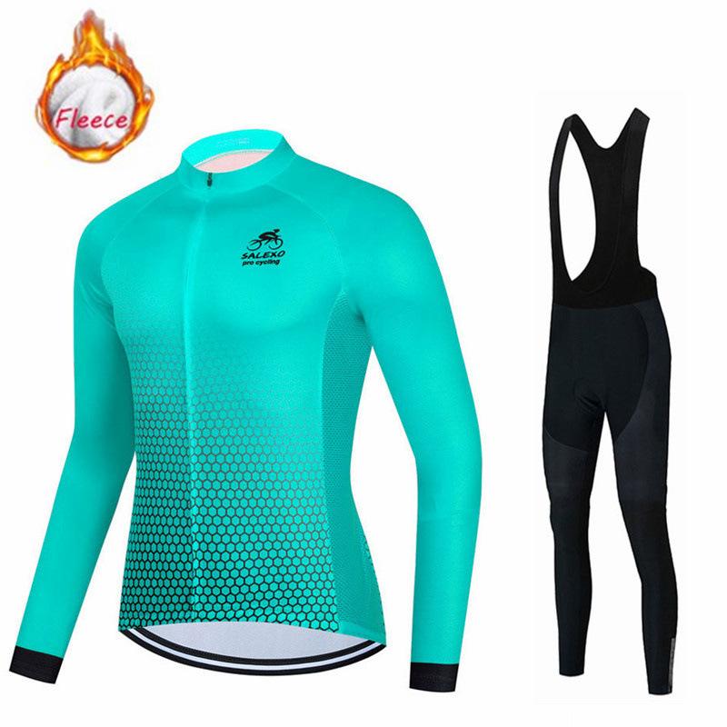2026 Winter Warm Fleece Cycling Suit Racing Bike Cycling Suit Mountain Bike Cycling Suit