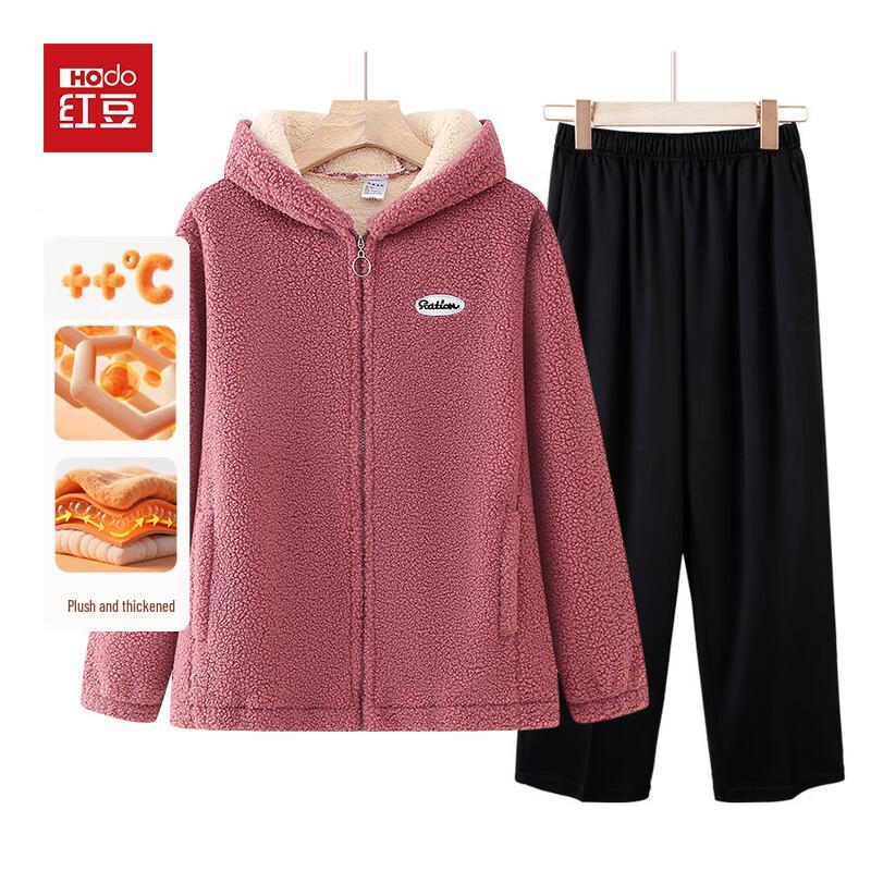 Giacca Felpata con Cappuccio Foderata in Pile da Donna Hodo