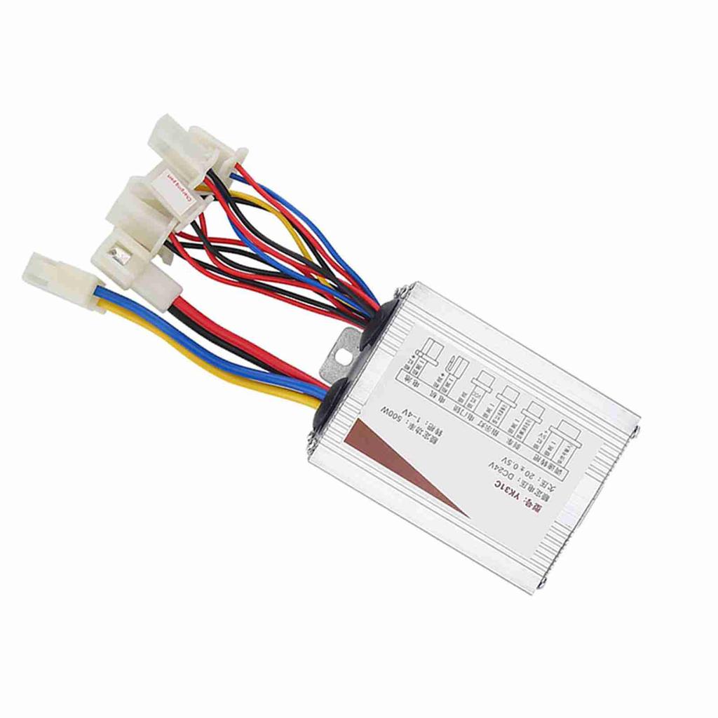 24V 500W Motor Brushed Controller Box for Electric Bike Scooter, High Performance Motor Controller for Enhanced Driving Experience