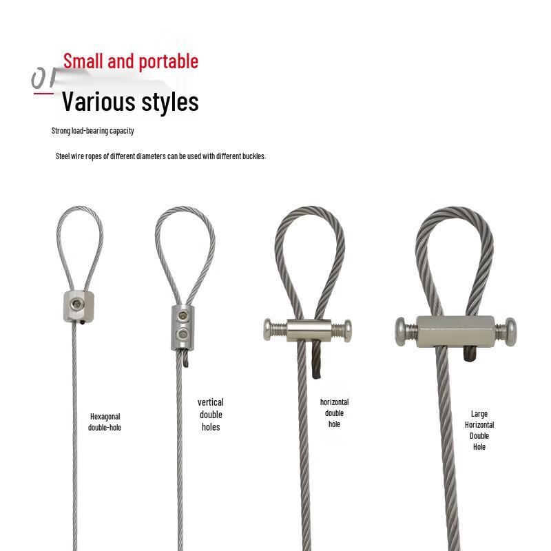 Extra Large Outdoor Steel Wire Rope Safety Hook and Clamp