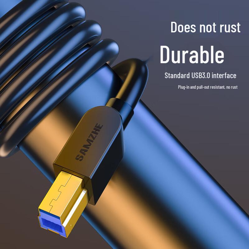 SAMZHE USB 3.0 A Stecker auf B Stecker Drucker Kabel