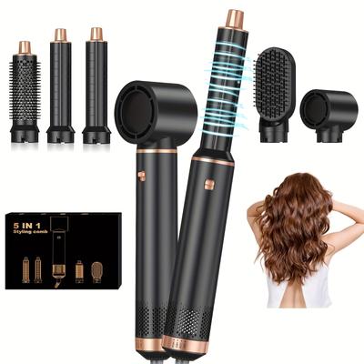 Hair Dryer Brush, Hot Air Brush, 5 In 1 Blow Dryer Brush For Drying Straightening Curling Volumizing Hair, Gifts For Women