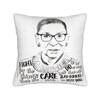 Ruth Bader Ginsburg  Vintage Square Pillowcases Polyester Bed Car RBG Feminist Cushion Case Cool Decor Throw Pillow Case