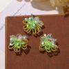 5pcs Crystal Woven Beaded  Flower Cluster Sew On Patch Shoe Flower and Shoe Buckle Accessories Embroidery Appliques Parche Ropa