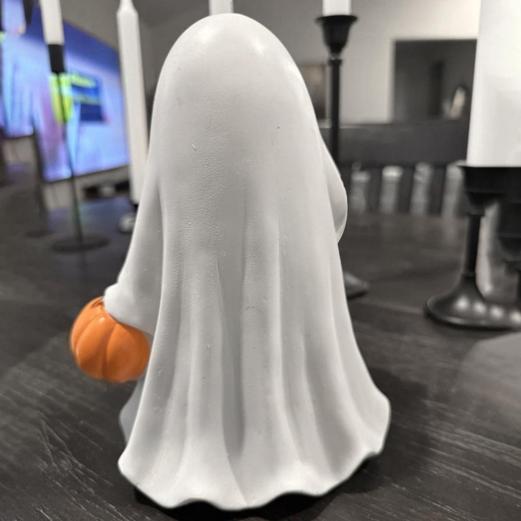 Halloween Geist Haustier Ornament Harz Deko für Zuhause Party Feiertag Gruselige Figur Lustige Armaturenbrett Deko Autoinnenraumzubehör