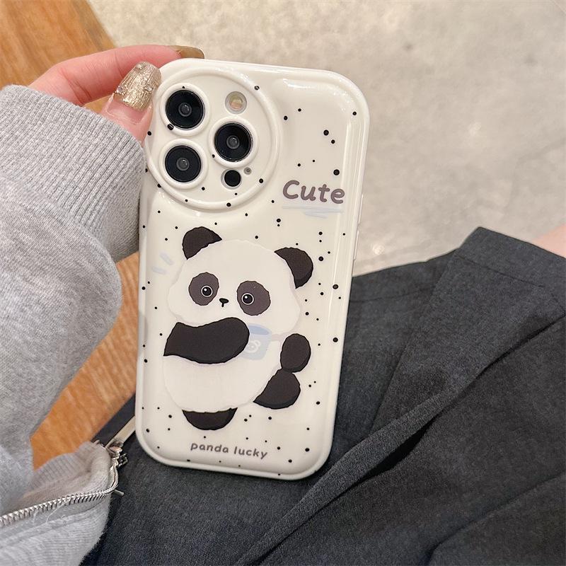 Zhitai Apple iPhone 14 Pro/12/11 Pro Cartoon Air Cushion Silicone Case