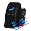 12v/24v Blue Led Light 5 Pin On Off SPST Rocker Switch 7 Pin On Off On ARB Carling Style Car Boat Waterproof Pump Push Switch
