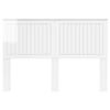 Headboard with Glossy White Headboard 140 cm Particleboard