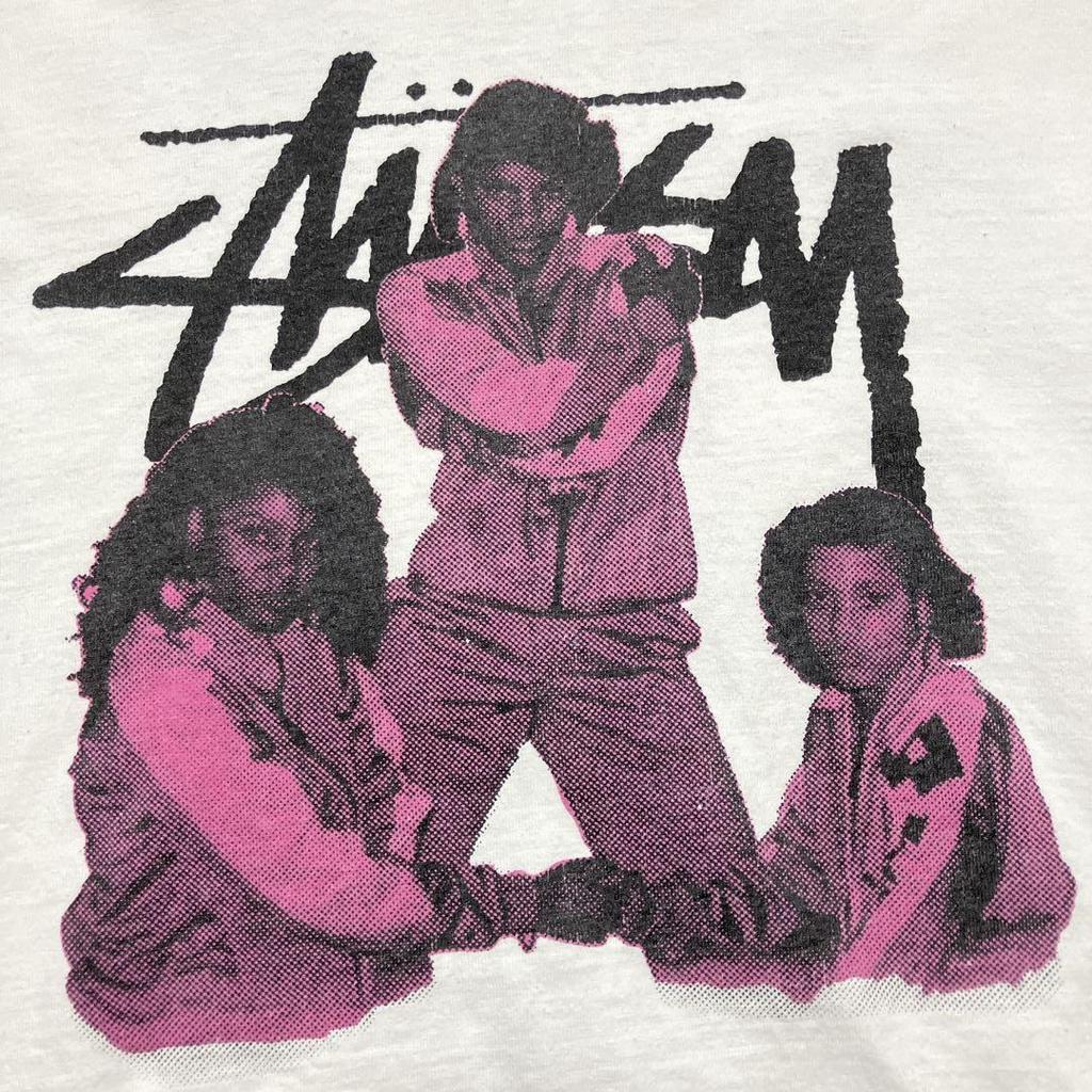 [USED] Vintage Stüssy Custom Music Girl T-shirt, USA, White