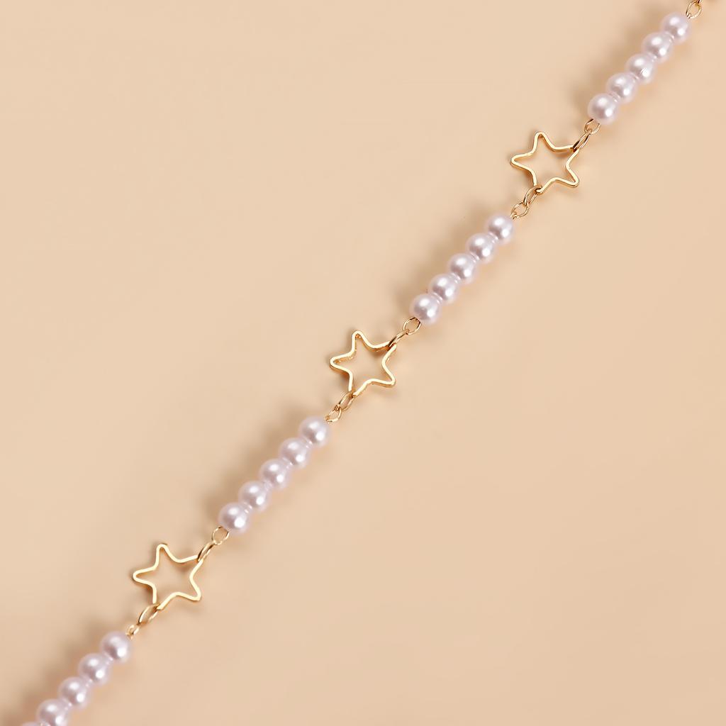 Fairy Imitation Pearl Tassel Body Chain Accessories Chain Exaggerated Cos Role Play Uniform Necklace Hot Girl