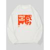Men's Trick Or Treat Pattern Casual Crew Neck Sweatshirt.