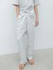 RRACE Wrap Twisted Pants_Light Gray