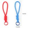 5 pièces/lot Porte-clés tressé coloré Lanière pour téléphone portable Corde à nœud anti-perte Sangle Porte-clés Hommes Femmes Accessoires Porte-clés de voiture