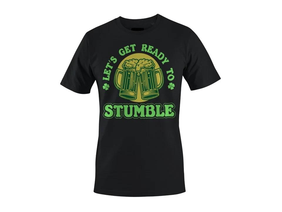 Lets Get Ready to Stumble Funny St. Patricks Day Beer Design Women s T-shirt XL
