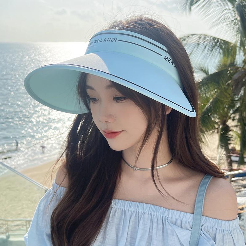 

Солнцезащитная шляпа с большими полями, защита от УФ-лучей, женская, весенне-летняя, для активного отдыха, для верховой езды, солнцезащитная шляпа с защитой лица, складная, с открытым верхом Adult adjustable