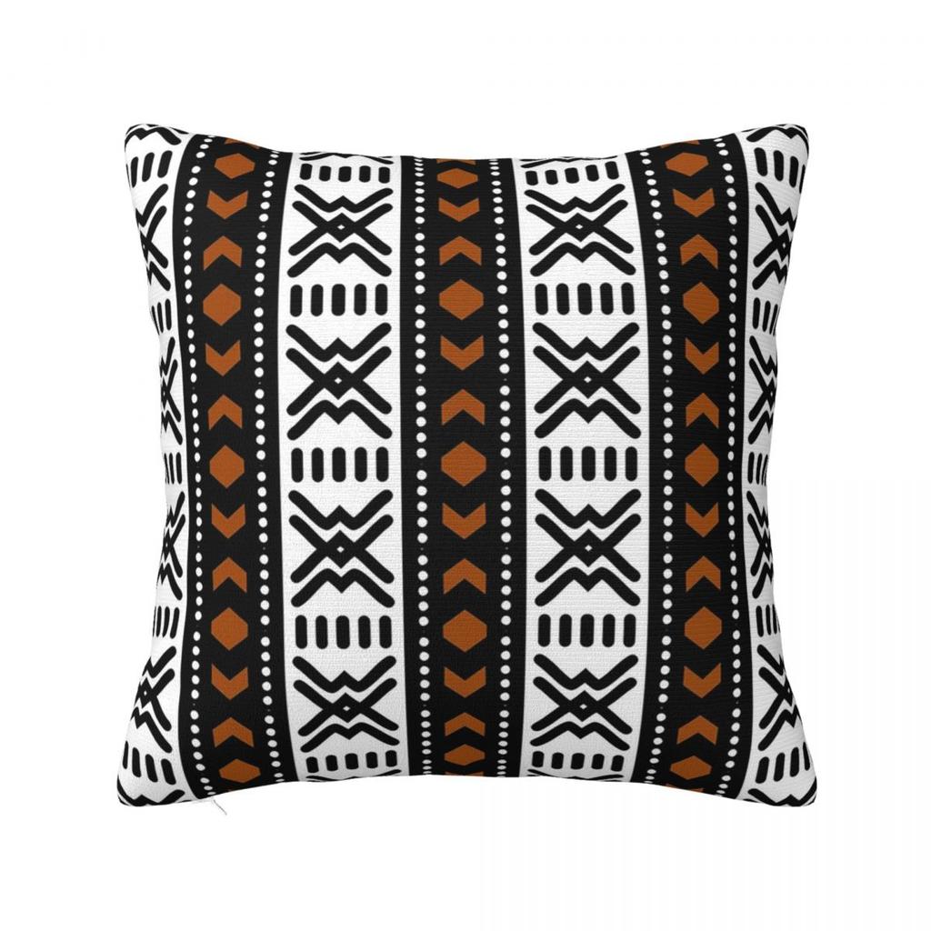 African Bogolan Square Pillowcase Pillow Cover Polyester Cushion Decor Comfort Throw Pillow for Home Living Room