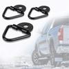Accessories Bolt-on Black 1000lbs Steel Cargo Tie-Down V-Ring Bolton V-Ring Hangers Trailers Hook