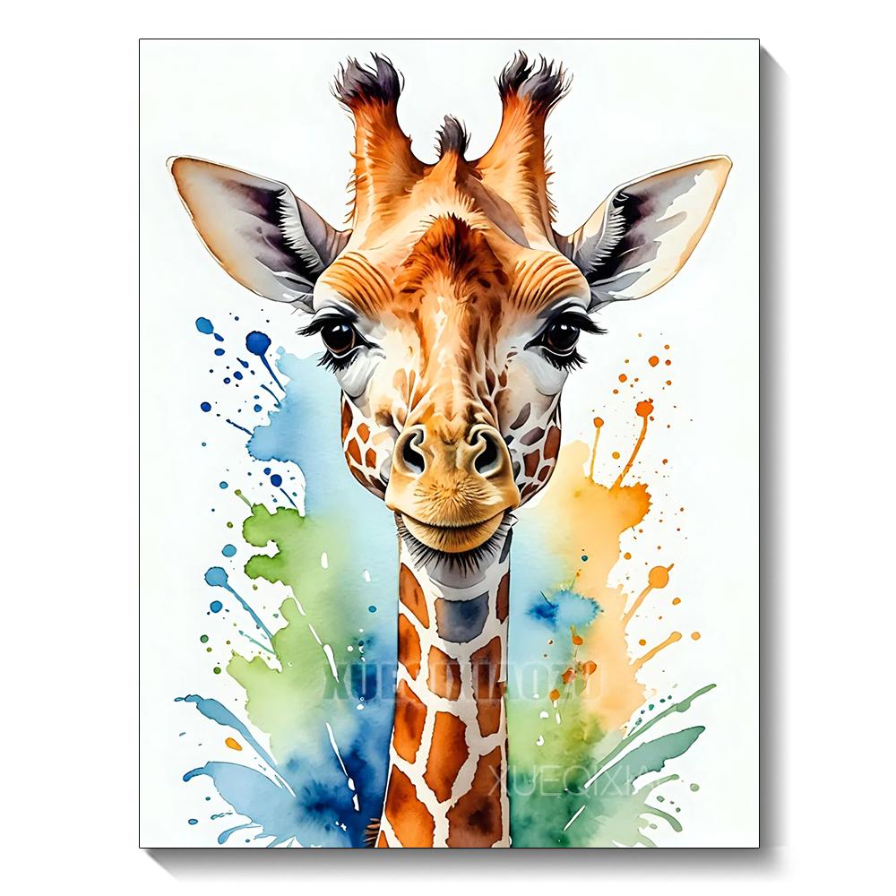 Watercolor Animal Series Diamond Painting Decoration Diy Full Rhinestone Eagle Raccoon Mosaic Cross Stitch Kit Gift