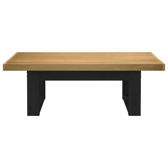 VidaXL Table basse NOAIN pieds en forme de U 120x60x40 cm massif pin, table, table en bois, table rustique, table de salon, 4100035