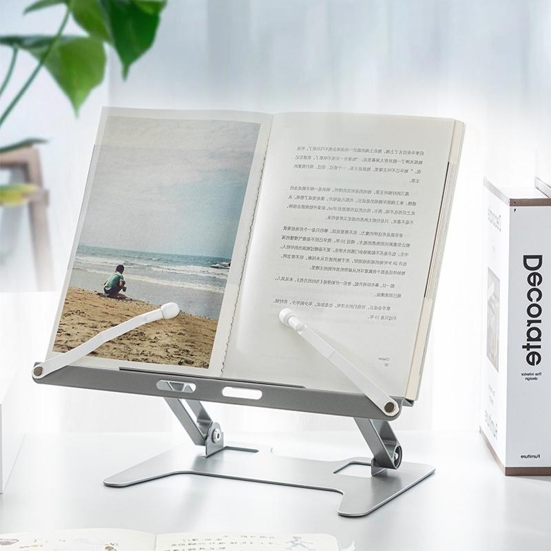 Soporte de Lectura Multifunción, Extensible y Ajustable, Acero al Carbono, Adecuado para Lectura, Teléfonos Móviles, Portátiles, Herramientas de Estudio de Oficina