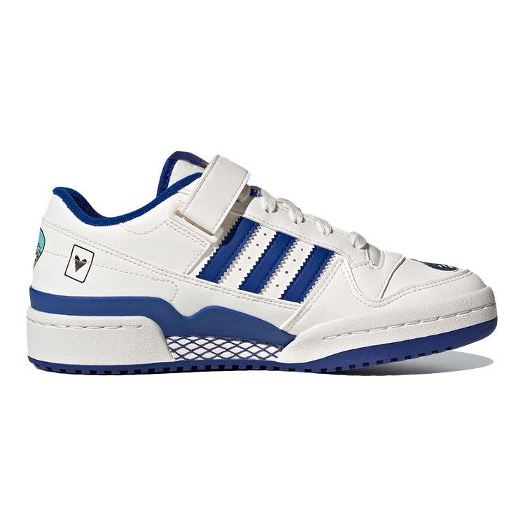 Adidas Forum Low Big Kid Grl Power Kids Sneakers White Chalk-White Collegiate-Royal FX6714