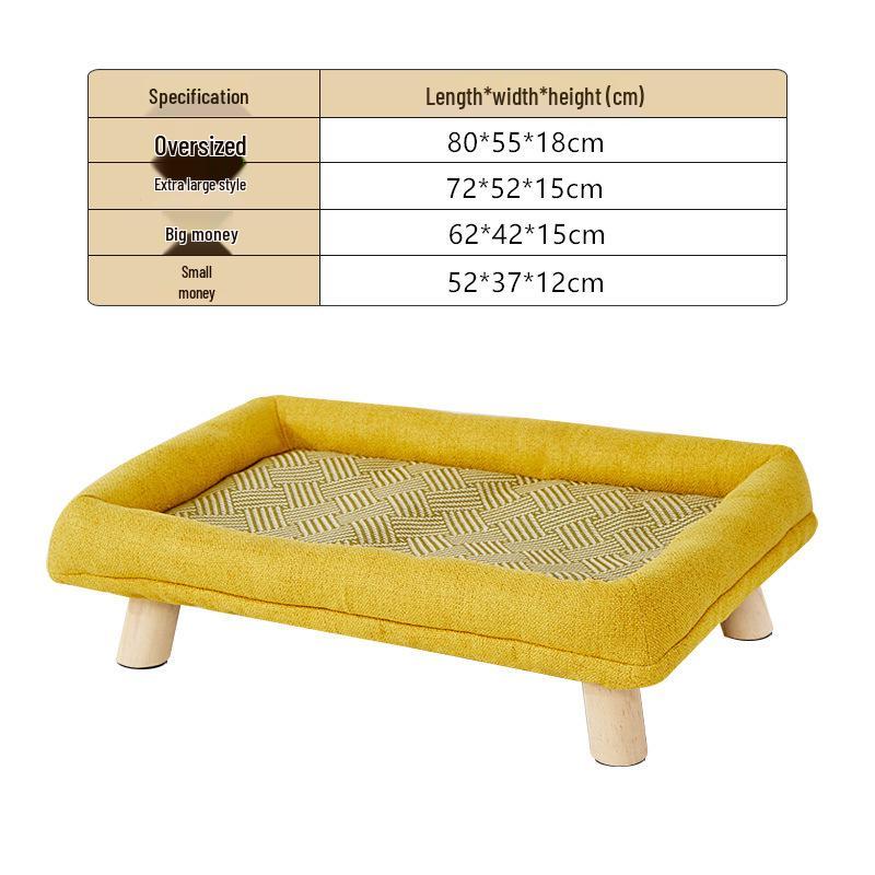 Four Seasons Washable Pet Bed: Cool Summer Mat for Small Dogs & Cats