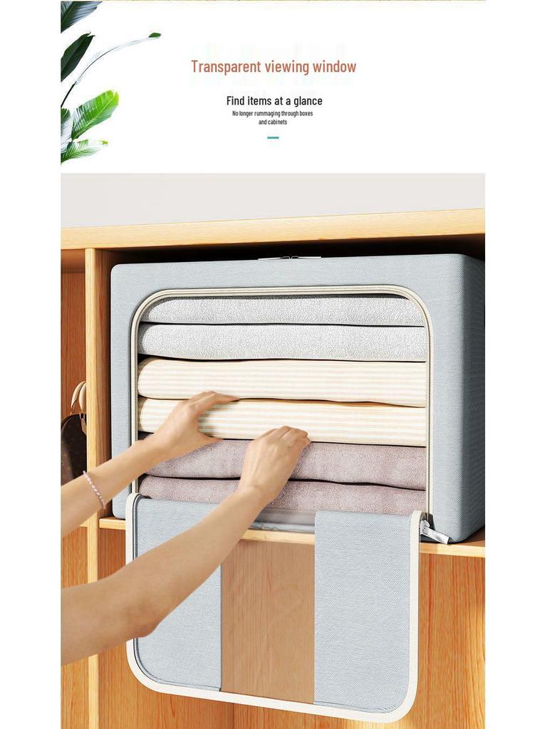 Large Capacity Foldable Oxford Cloth Storage Box for Quilts