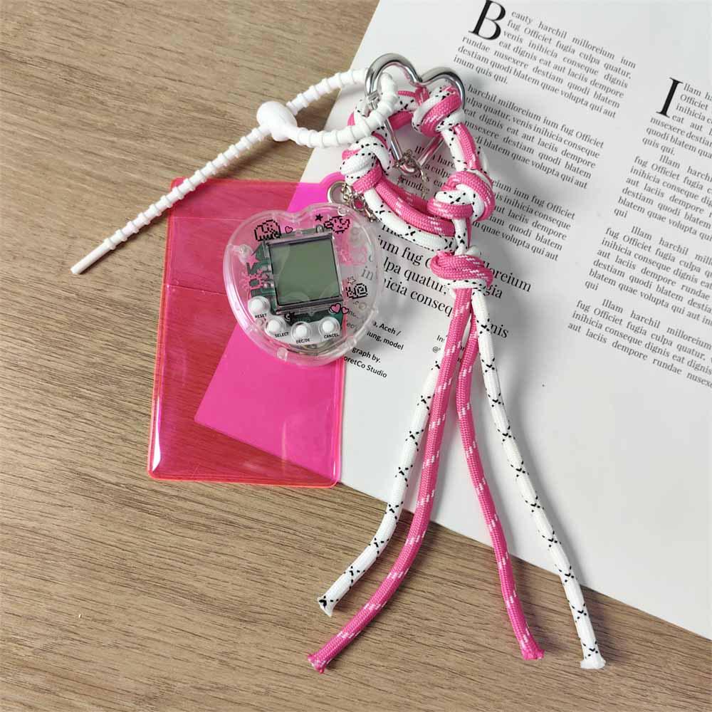 Trendy Pet Game Console Keychain & Lanyard ID Holder Charm