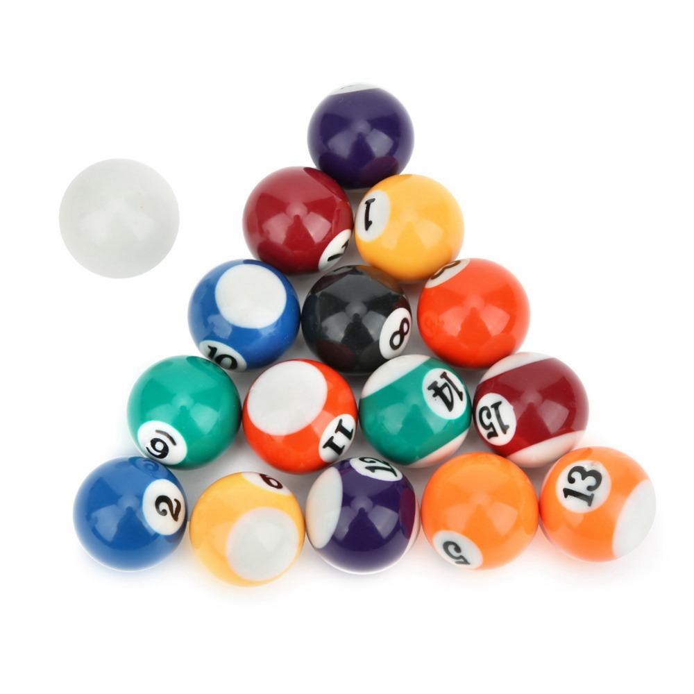 Numbered Billiard Balls Resin Mini Billiard Balls Set Durable Billiard Ball Set Game Room