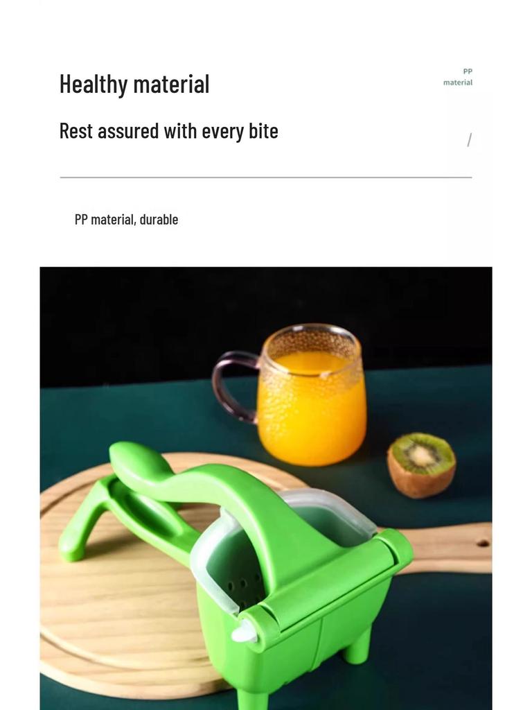 Manual Multifunctional Lemon Juicer - Portable Plastic Press for Small Fruits