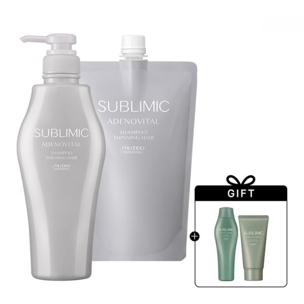 Shiseido Professional Sublmic Adenovital Shampoo 500ml + Refill 450ml Single option