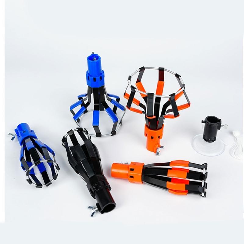 Light Bulb Changer Head with Aluminum Body, Manual Overhead Service Tool for Hard-to-Reach Ceiling Lighting Use