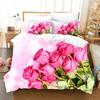 Rosa Rose Blume Bunt Floral Bettwäsche Set Einzelbett Twin Doppelbett Queen King Cal King Größe Bettwäsche Set