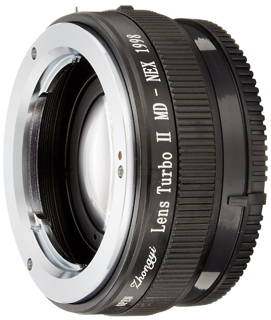 

ZHONG YI OPTICS Focal Reducer Mount Adapter Lens Turbo II mount lens Sony MD-NEX (Minolta MD/MC/SR NEX/.E mount)