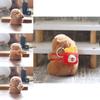 Capybara Plush Keychain Collectible Toy Short Fur Gift For Kids Teens Bag Charm