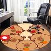 1PC Cute Capybara Chair Carpet for Office, Indoor Non-Slip Washable  Carpet, Soft Comfortable Mat For Office Room Yy250930069