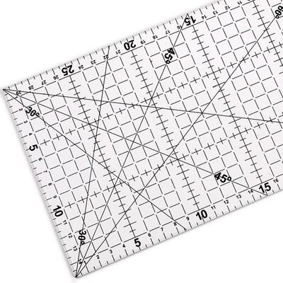Acrylic Patchwork Ruler 30x15cm Measuring Cutting Tool Supplies Handmade for Clothes Artwork Projects Making Gadget