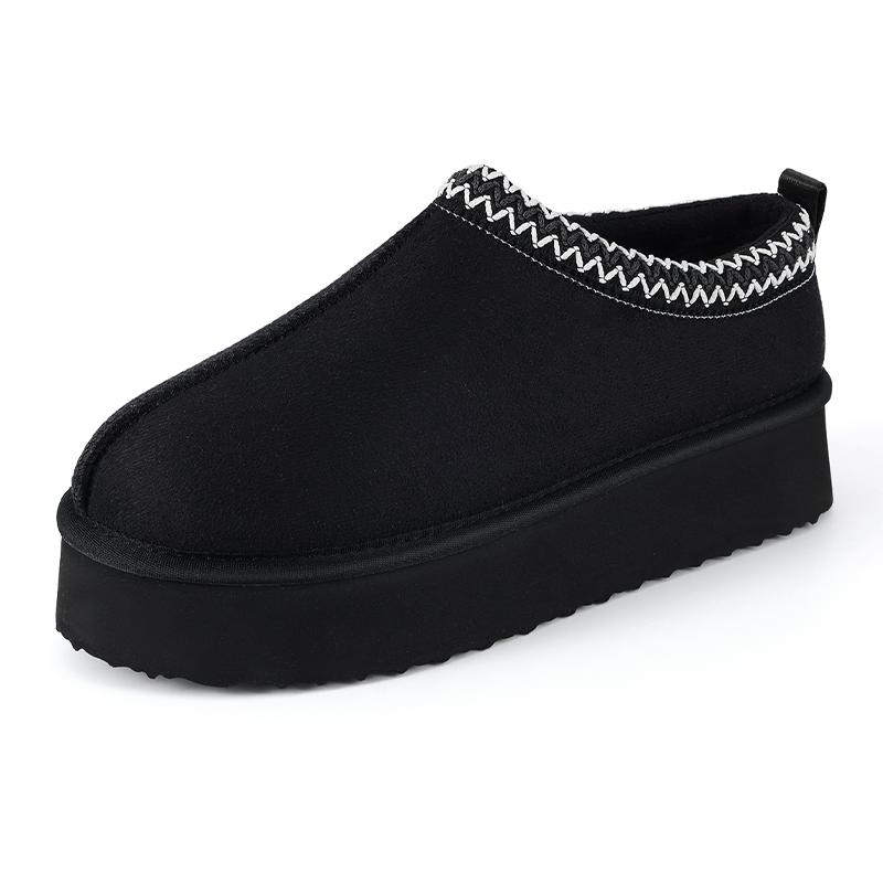 Fashion Smile Winter Fuzzy Women Shoes Classic Brand Suede Women Slippers Outdoor Fuzzy Antiskid Shoes Women Indoor Fluffy House Shoes