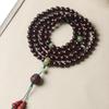 Indian Rosewood 108 Beads Buddhist Prayer Bracelet/Necklace for Men and Women