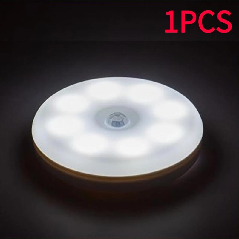 Usd Rechargeable Two-Color Night Light Smart Motion Sensor LED Night Lamp Wall Lights for Home Aisle WC Bedside Lamp For Hallway Pathway