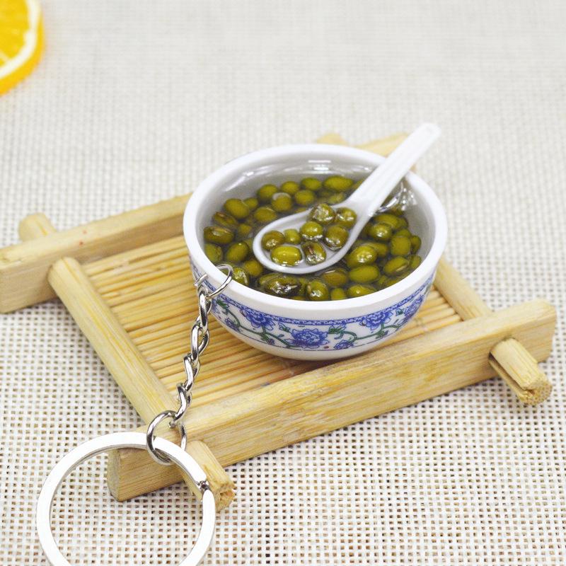Kids' Mini Kitchenware: Noodle Bowl Keychain Fun Toy & Student Souvenir